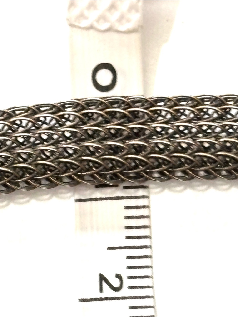 Karen Palmer Signed Vintage Bronze Tone Chainmaille Mesh Necklace Bracelet Set - Picture 7 of 9